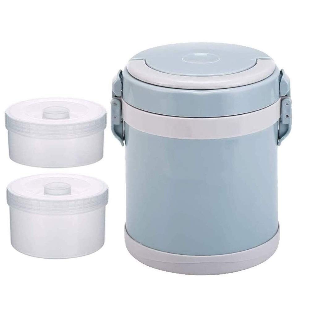 Lunchbox, isolierte Thermoskanne für Lebensmittel, 0,8 l/2,0 l, auslaufsichere Lunchbox aus Edelstahl für Suppen, Lunchgläser für warme Speisen, Lunchbox (blau)