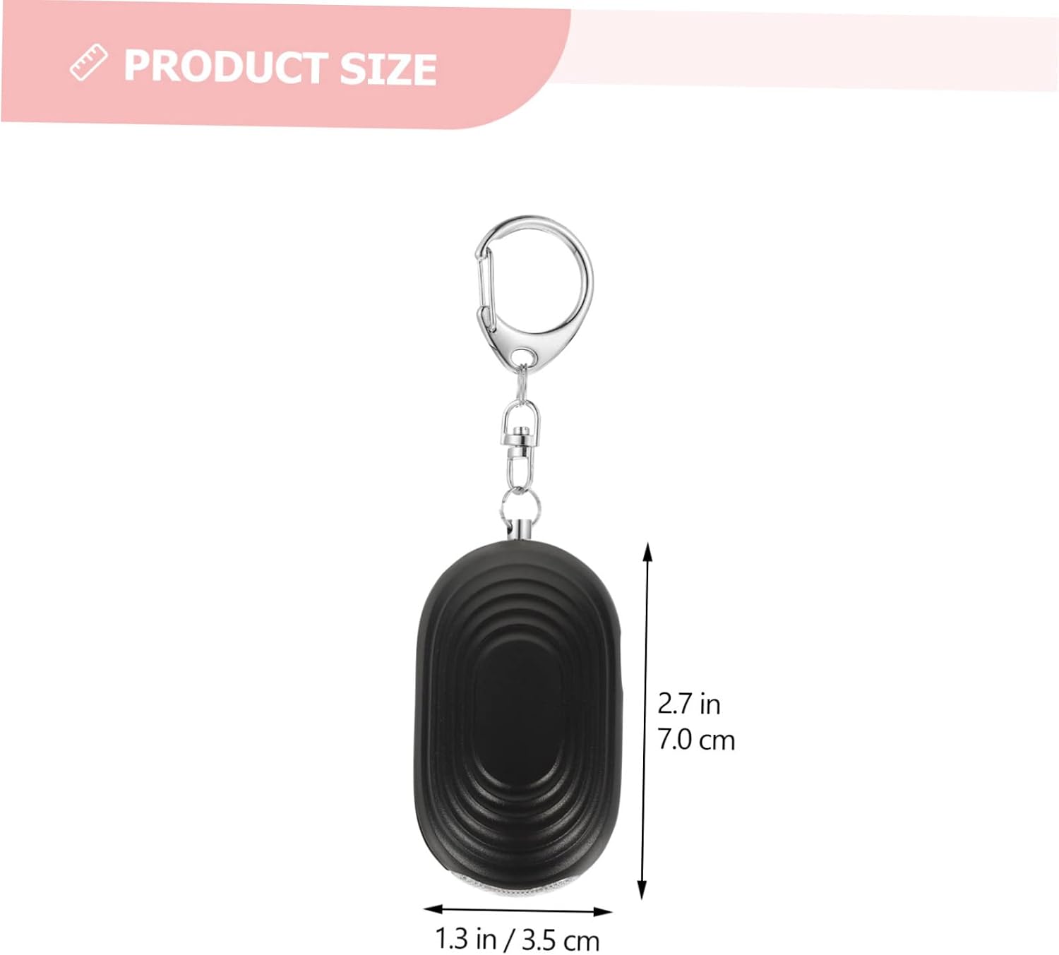 Personal Alarm with Keychain, 3-in-1 ABS LED Light for Men