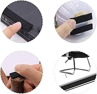 Vista 6 de Shintop Cinta adhesiva de fieltro para bricolaje, rollo de tira de fieltro resistente cortada en cualquier forma para proteger tu suelo de madera