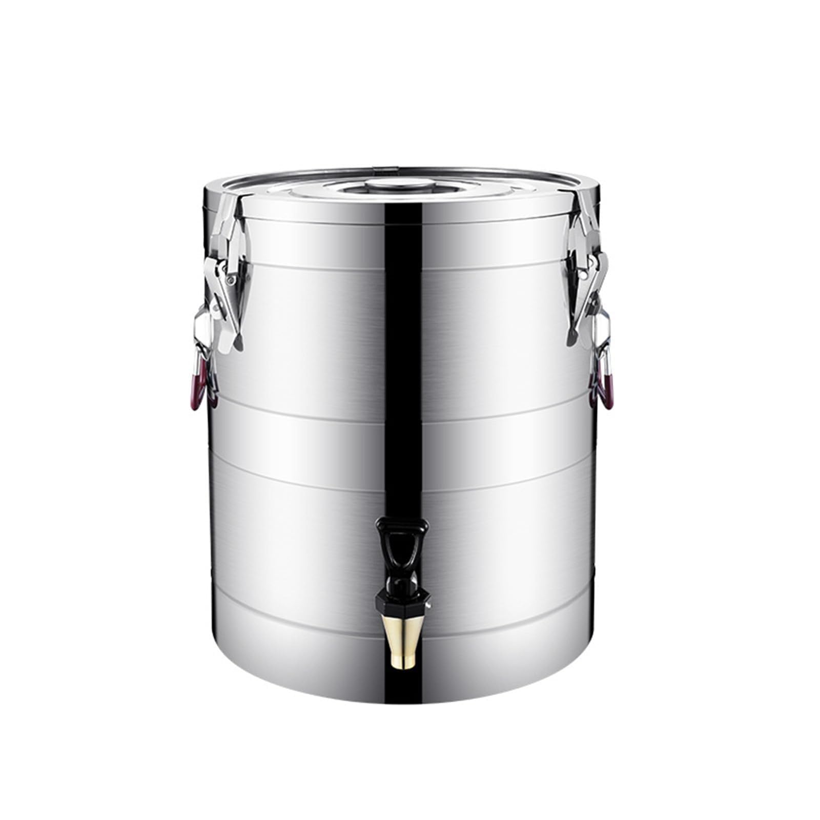 MYUYEE Stainless Steel Beverage Dispenser With Faucet, Stainless Steel Double Layer Insulation Bucket,For Coffee, Cold Milk, Water, Juice,50L (20L)
