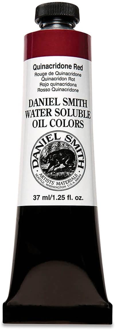 Daniel Smith 284390010 Water Soluble Oils Paint Tube, 37 ml, Quinacridone Red