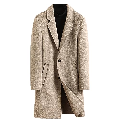 Lightweight Slim Fit 100% Wool Coat For Men with Pockets Notched Lapel Warm Detachable Liner Long Overcoat steampunk buy now online Lightweight Slim Fit 100% Wool Coat For Men with Pockets Notched Lapel Warm Detachable Liner Long Overcoat steampunk buy now online
