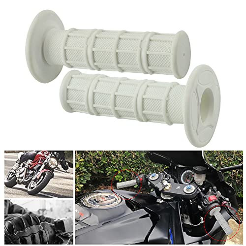 Image of FLYPIG Universal 22mm 7 /8 inch Motorcycle Handlebar Grips Bike Grips Non Slip Rubber Hand Grips for Honda Yamaha Suzuki Kawasaki KLX CRF YZF XR Polaris Arctic Cat Off Road Dirt Bike Handle Grips