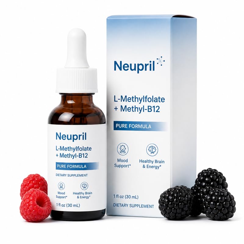 Neupril I-Methylfolate Plus Methyl B12 Berry Flavor (1oz)
