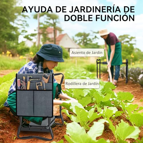 Tabouret de jardin pliable idéal pour l'entretien du potager - 5