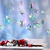 Amazon.com: Cheerland Iridescent Star Garland Decorations Holographic ...