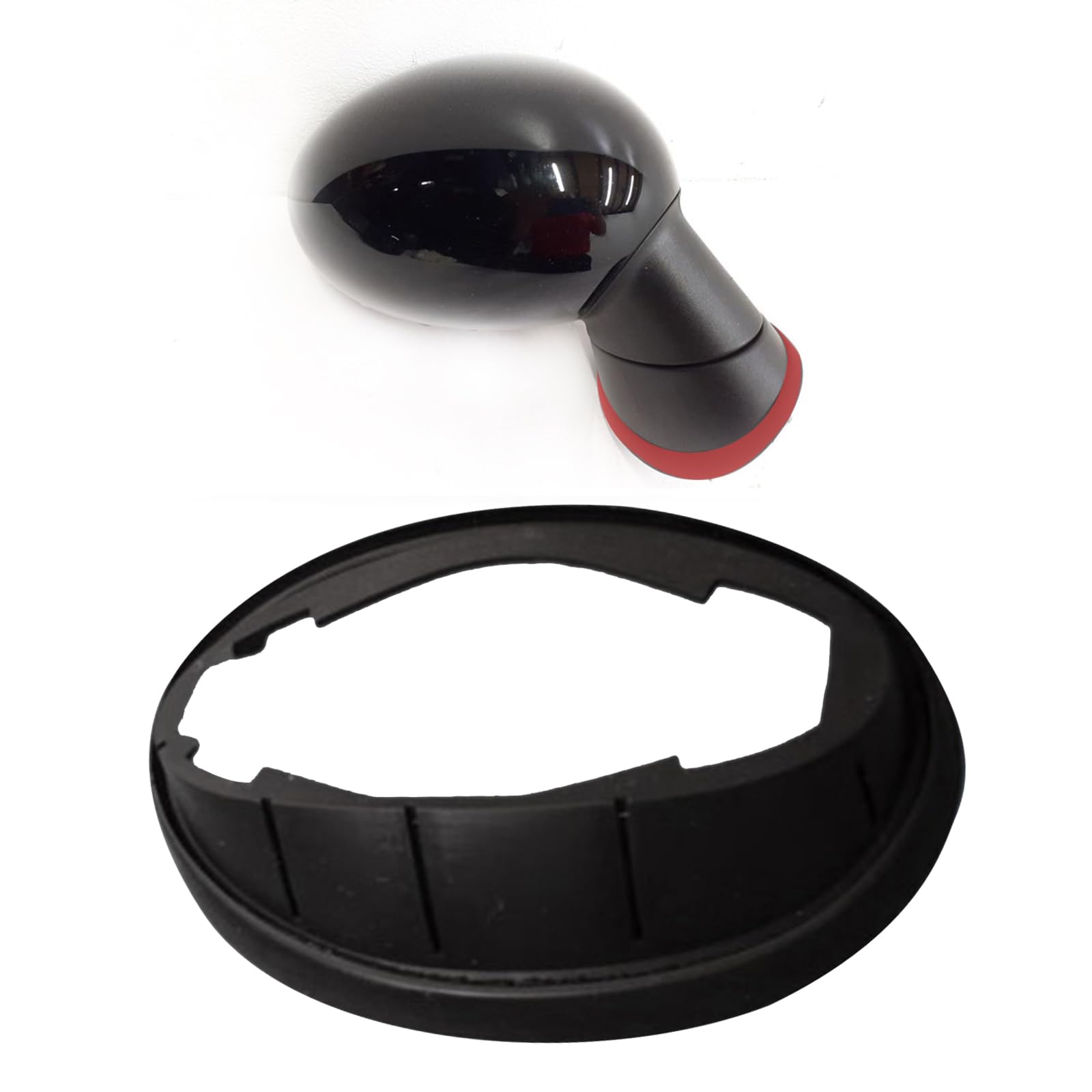 Cubierta De Espejo Retrovisor Derecho Para BMW Mini - Repuesto En Plástico ABS Blanco (Compatible Clubman R55, Cooper R56, Convertible R57)