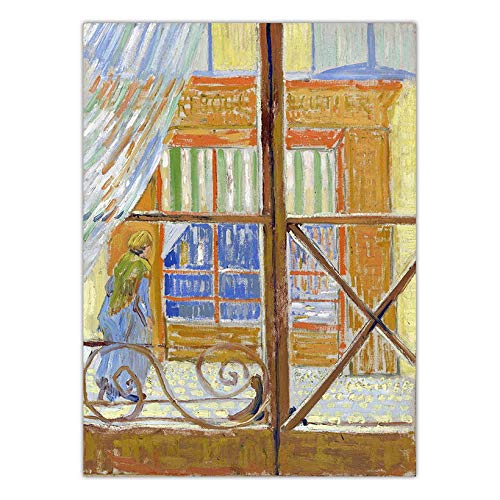 Abstrakte Kunst Ölgemälde Home Decoration Poster Leinwand Kunst Wandbild Rahmenlose Niederländische Cafe Terrace50X70Cm C1672