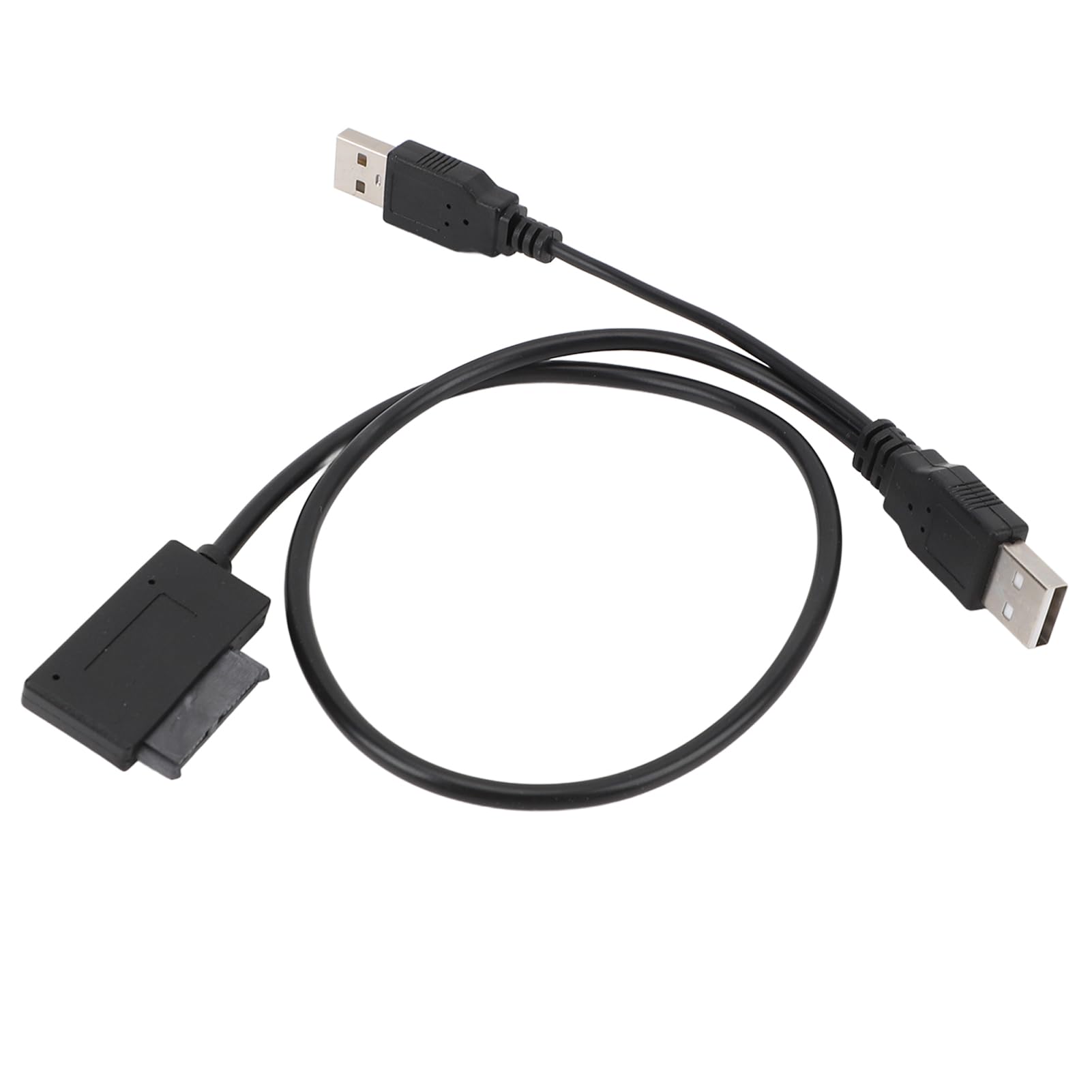 Kabel USB 2.0 na SATA, 13-pinowy Kabel Adaptera Slimline SATA, USB na 7+6 z obsługą Funkcji Hot Swap Plug and Play do Napędu CD DVD ROM w Laptopie
