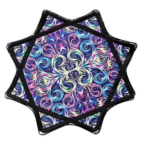 Von Anfänger bis Profi Spinning Cloth Flow Toy – Buntes Jonglier- und Flow-Prop, 24,4 Zoll, Paisley-Muster Flow Star Style