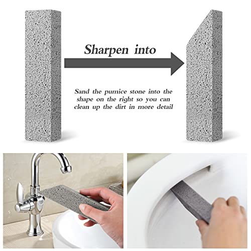 image for Lenicany 6Pack Pumice Stone for Toilet Cleaning Bowl Stick,Powerfully 