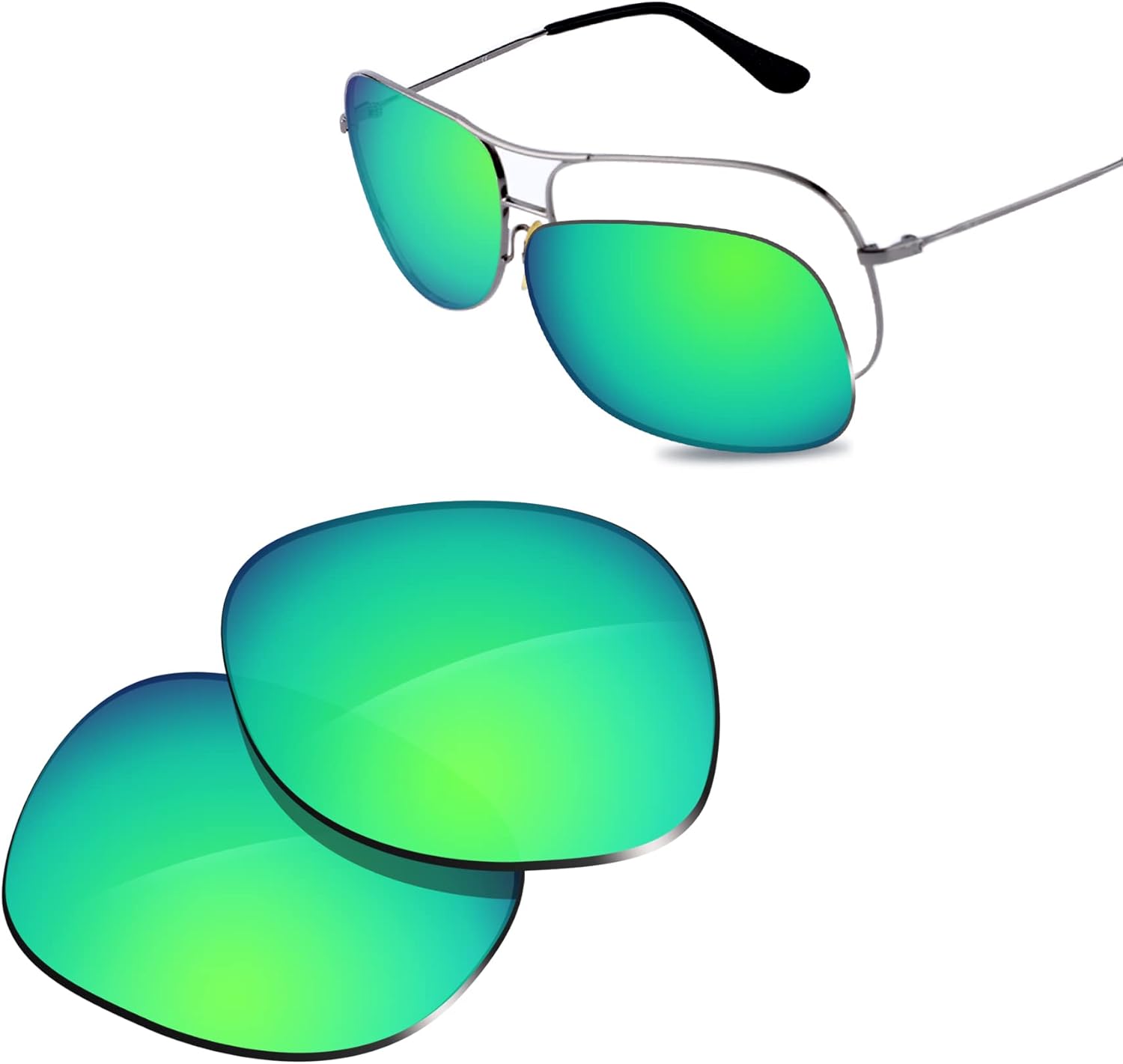 100% Precise-Fit Replacement Sunglass Lenses for RayBan RB3267 64mm