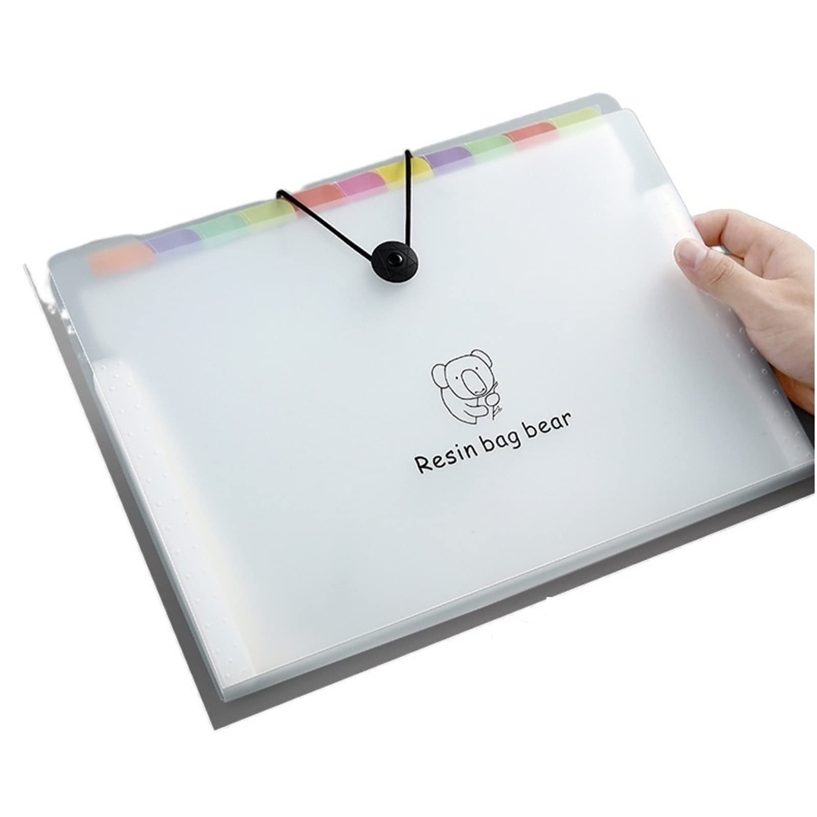 Foldery, Menedżer plików Teczka na dokumenty wielowarstwowa przezroczysta teczka na dokumenty A4 etui do przechowywania dokumentów teczka studencka organizer powiększający portfel szkolne materiały bi