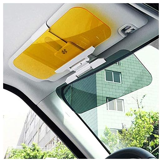 Car Sun Visor Extender Anti Glare Blocker HD Day Night Driving Visor Glare Sun Shield Tinted Lens Blocker Car Extender Visor Sunscreen Extendable Visor for Car Sun Windshield Glare Blocking Visor