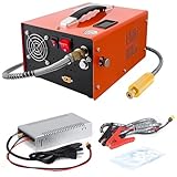 NUOGE PCP Air Compressor 4500Psi/30Mpa Water/Oil Free PCP Air Pump Rifle/Pistol Paintball Cans Powered 12V Automotive DC 110V AC For Home Use With Power Converter And Oil-moisture Filter (ORANGE)