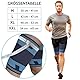 AGILE NOW® Oberschenkelbandage Oberschenkel Kompression Stabilisator, Rutschfest Oberschenkel-Kompressionsbandage für Männer & Damen (2 Stück) XXL