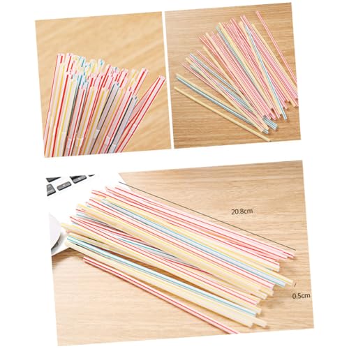 Pitillos plásticos flexibles coloridos 600 pzas miniatura 6