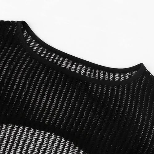 Conjunto infantil de 3 piezas transpirable con camiseta de rejilla y vaqueros elásticos 4