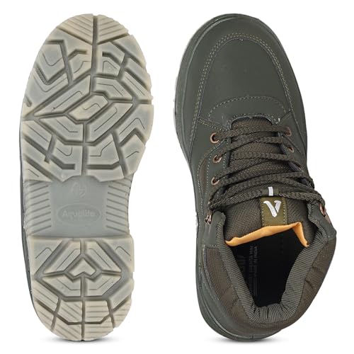 Image of Aqualite Premium ATR-102 Trekking Boot Shoes with Lace-Up, Lightweight & Comfort Insole for Men