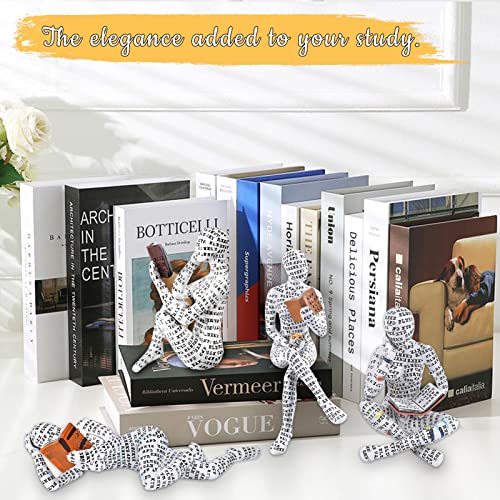 Qiyuda Home Decor Pulp Reading Women Thinker Statue Aesthetic Sculpture Room Decor Modern Abstract Decoration On Shelf Table Desk For Living Room Office Bedroom #TOP2
