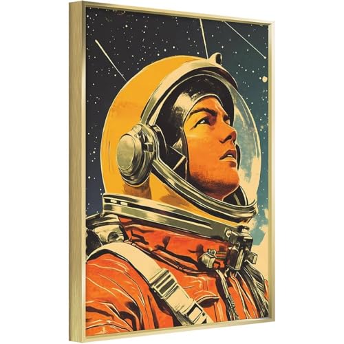 Vintage Astronaut - Retro Sci-fi Space Exploration Poster Poster Print