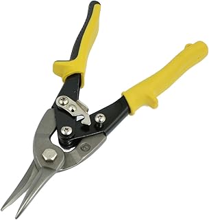 Aexit Plastic Shell Hand Tools Coated Metal Handle Straight Cutting Jaws Aviation Shears & Scissors Tin Snips