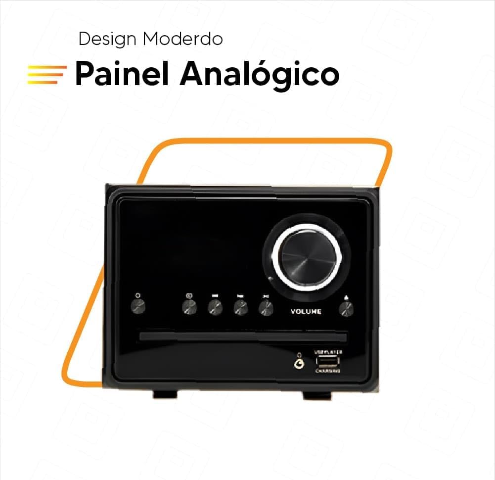 Mini System SS-001 SSOUND 200W CD/MP3 Bluetooth Rádio - Bivolt