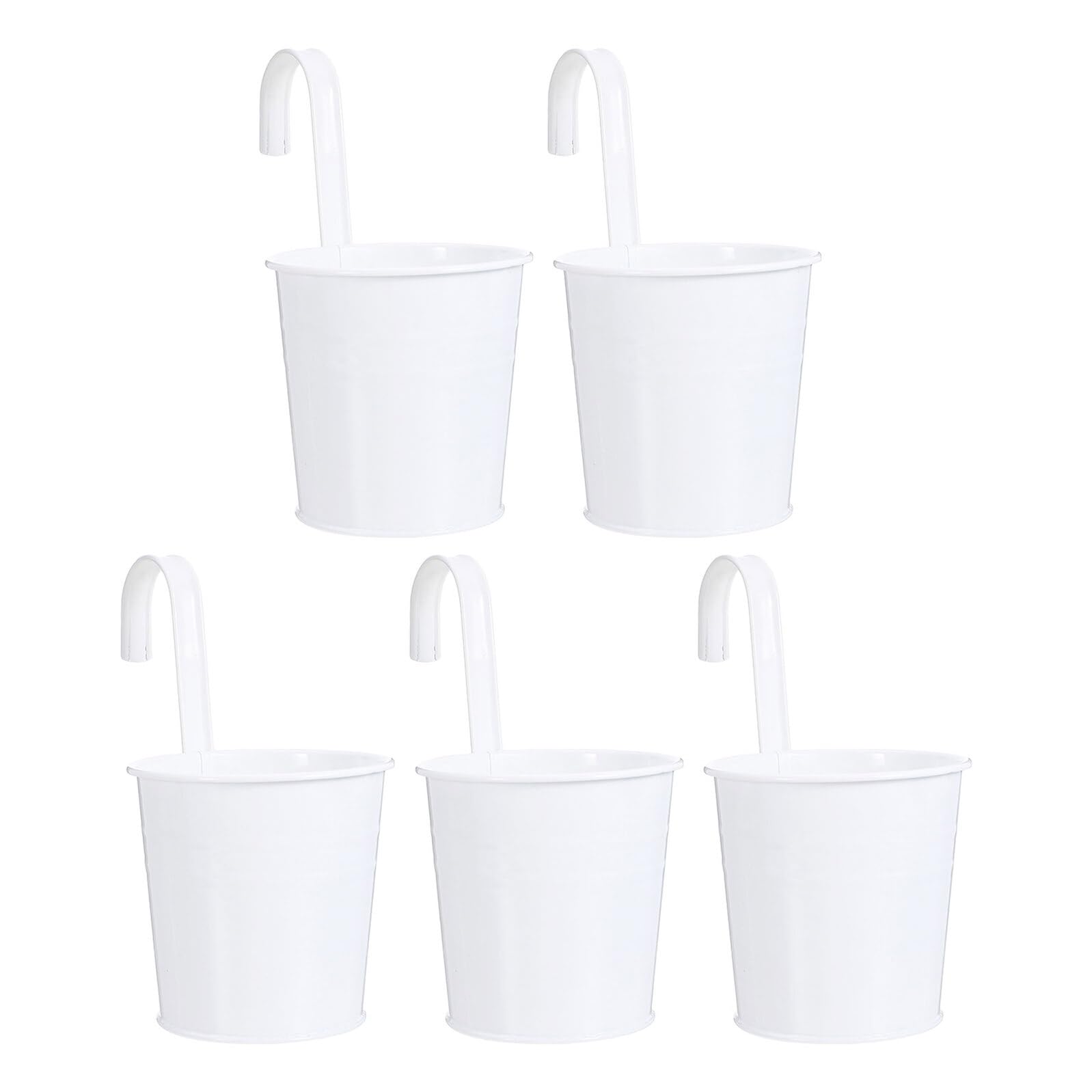 Pots de fleurs métal suspendus seau suspendu pour décoration murale de jardin