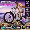 Movcan EB60 Electric Bike for Adults,2000W Motor Peak 2500W Up to 35MPH,26" Fat Tire Ebike,48V 20.8AH Hidden Battery,90Miles, Hydraulic Brake (EB60-2000W-48V 20.8Ah-35MPH, White) #1