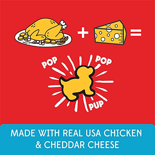 Pup Corn Plus - Puffed Dog Treats with Prebiotics and Probiotics - Chicken and Cheddar Cheese (4oz) - Made in USA - Image 3