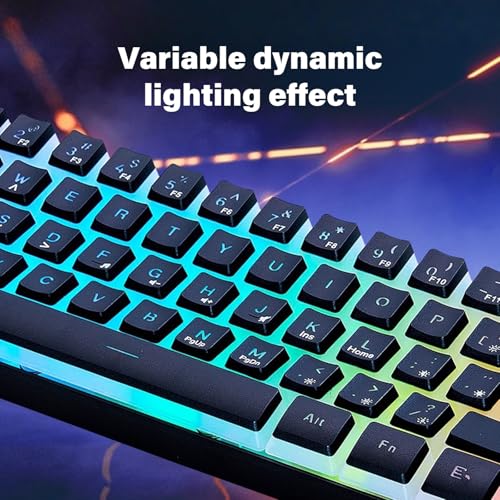 Clavier filaire USB 61 touches mini membrane PC portable informatique de bureau