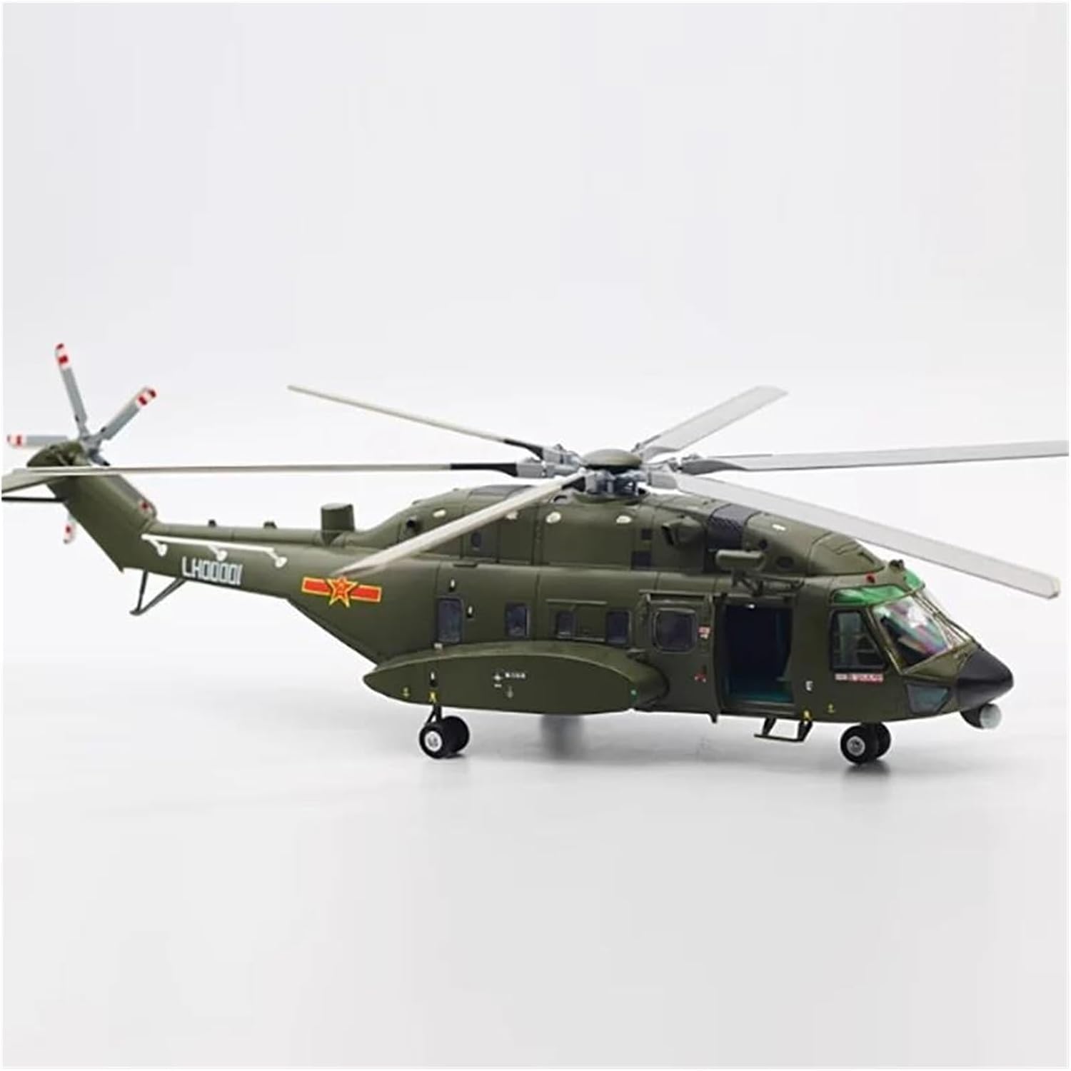 1:48 for Z-8L Helicopter Model Alloy Aircraft Aircraft for Suitable Enthusiasts Collection Scale Metal Airplane
