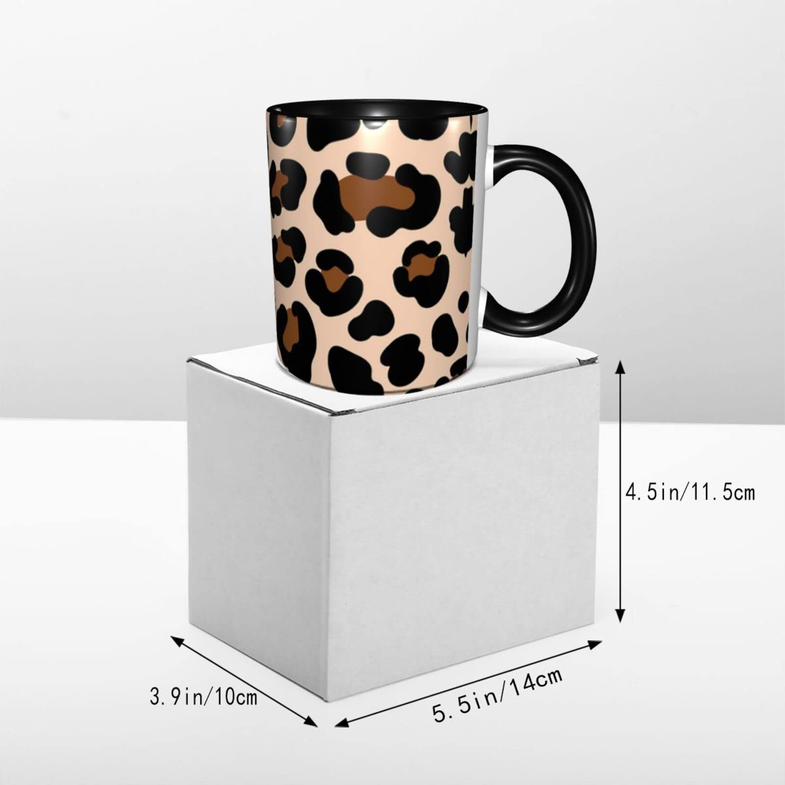 Amazon.co.jp: マグカップ 豹柄 ヒョウ柄 磁器カップ お茶カップ 