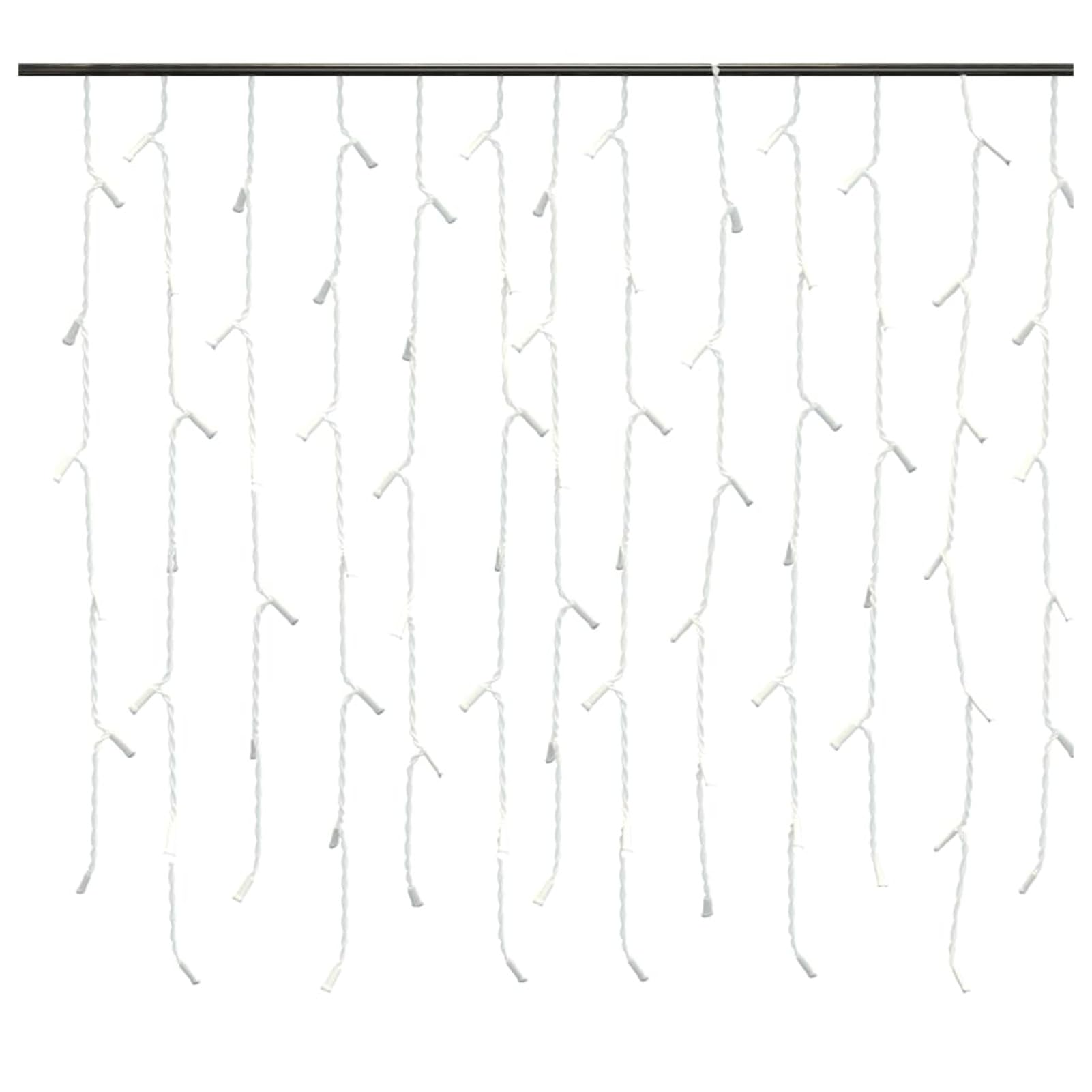 Luci a Ghiaccioli a LED 10 m 400 LED Bianco Caldo 8 Funzioni-Cascata Luci da Esterno,LED Luci Natale Tenda Interno Luci Stringa Natalizie per Finestra Casa Feste Matrimonio Giardino