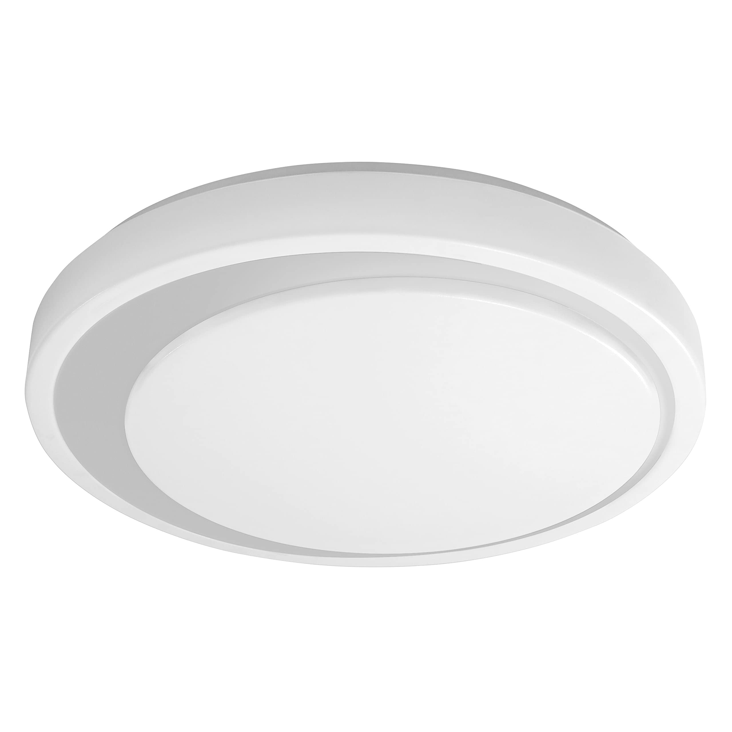 LEDVANCE Smart LEDWall and Ceiling Luminaire for Indoor Use with WiFi Technology, Tunable White (3000K-6500K), Gray, 480 mm, Compatible with Google and Alexa Voice Control, Smart+ WiFi ORBIS Moon