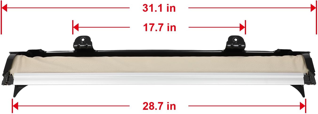 Sunroof Shade Panoramic Car Sunroof Cover Sunshade Curtain 2010-2017 for Audi Q5(3.2L 2009-12),2007-2014 for Volkswagen Golf(2012-2015 Passat)Sunroof Sunshade Shade Curtain Cover 1K9877307A