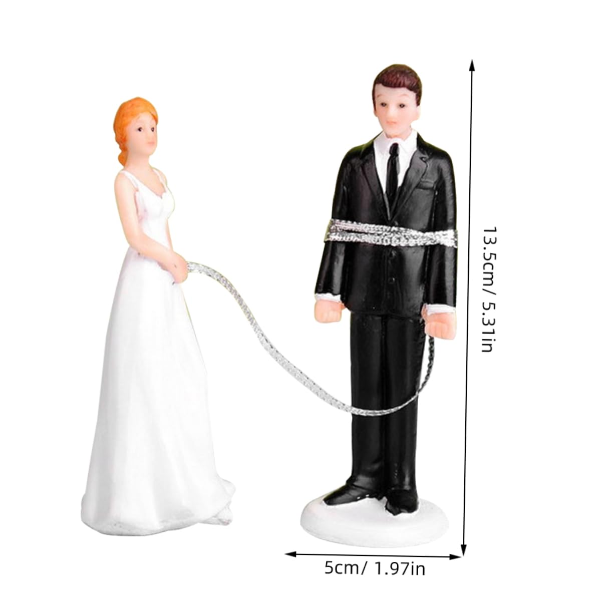 TOPBATHY 2stücke Eleganter Braut Bräutigam Tortenaufsatz Aus Harz Romantische Hochzeitsfigur Für Kuchen-dekoration Detailreiche Figurinen Für Verlobungen Und Hochzeiten
