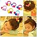 LOVEF 6 Pcs furball pompom Ball Elastic Hair Band gum Ponytail Holder Girls Hair Clip Headband Hair Accessories Gift