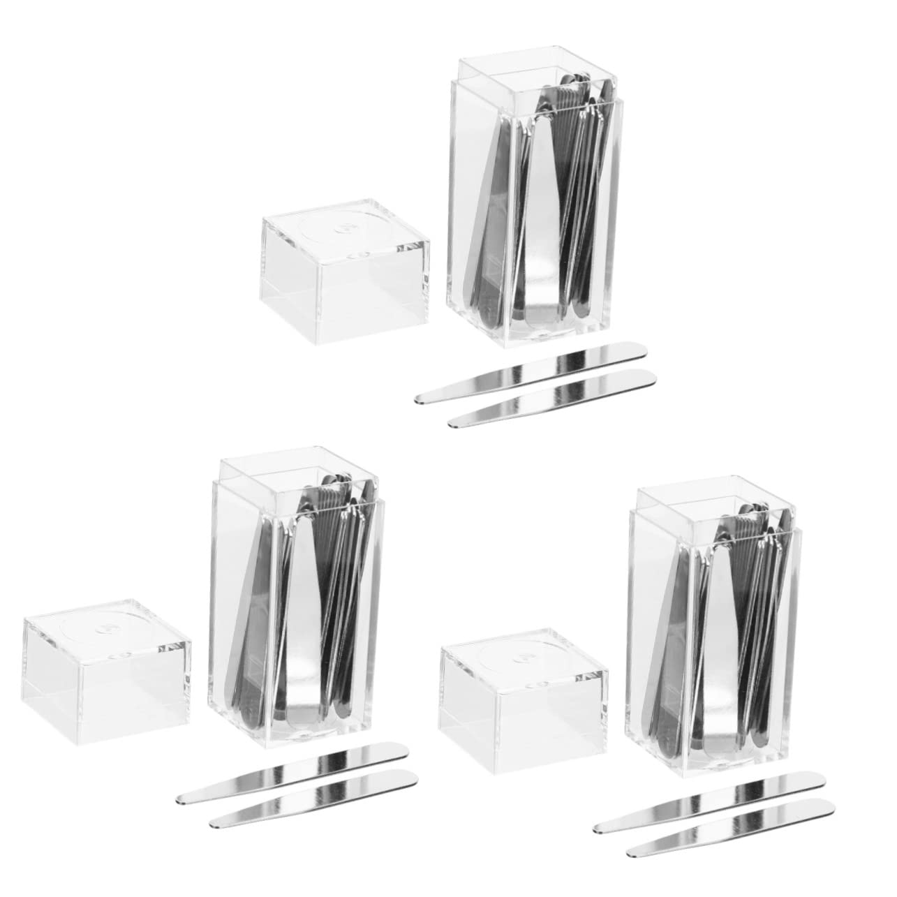 MAGICLULU 3er-sets Kragenstäbchen Für Oberhemden Kragenstäbchen Aus Metall Krageneinsätze Für Formelle Hemden 40 Stück * 3