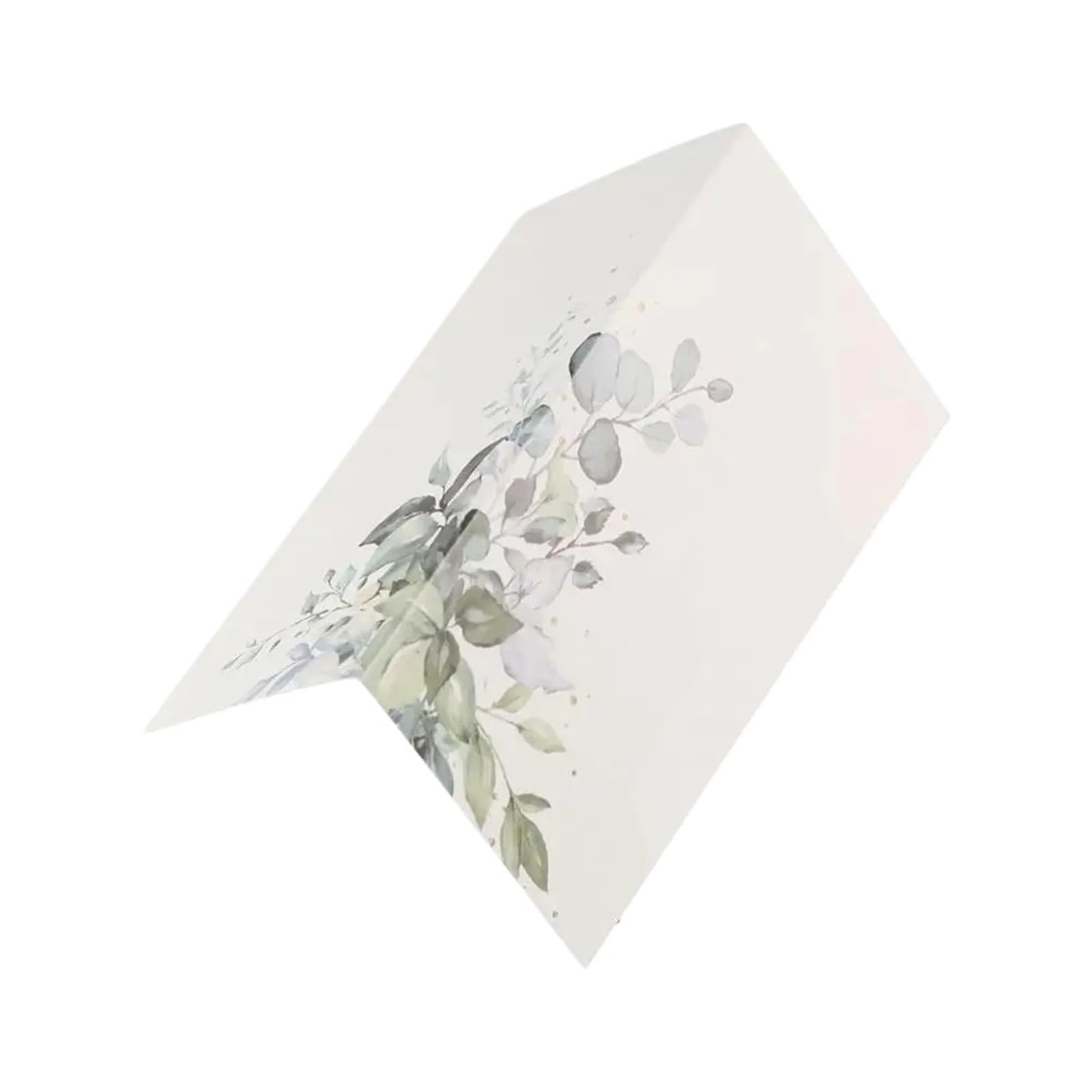 Tischkarten, 100 Stück leere grüne Blattpapier-Tischkarten for Hochzeit, Tischdekoration, Sitzgelegenheiten, Geschenk(Color 2)