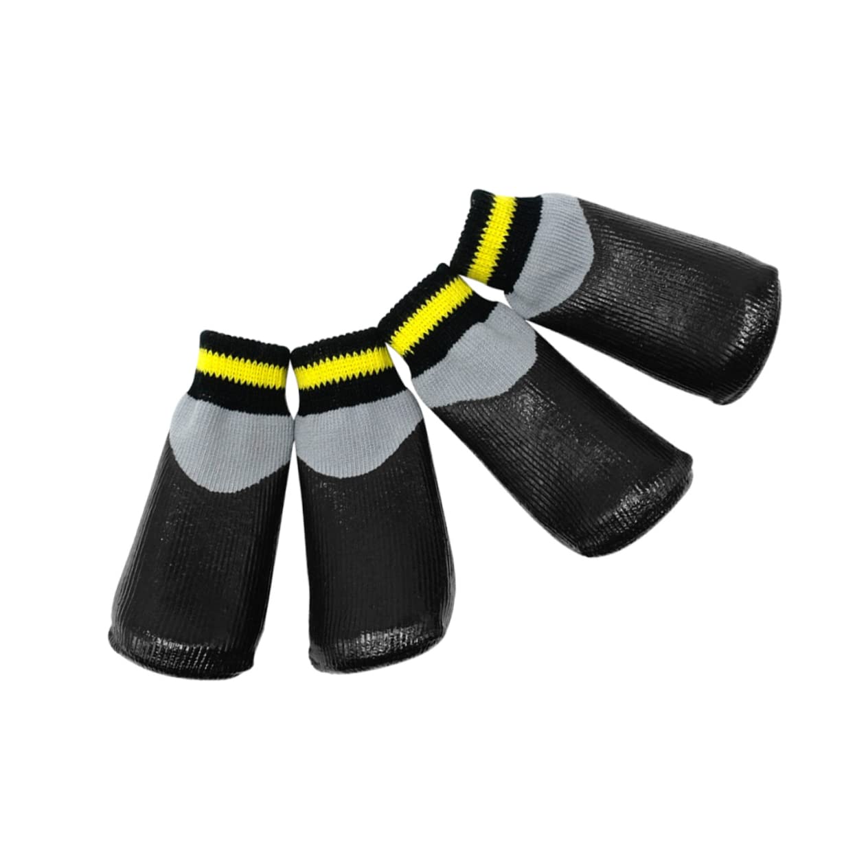 BESPORTBLE 3ensembles Caoutchouc pour Chiens Chaussures Imperméables pour Petits Chiens Et Chiots Paquet De Couleur Noire pour Neige Pluie