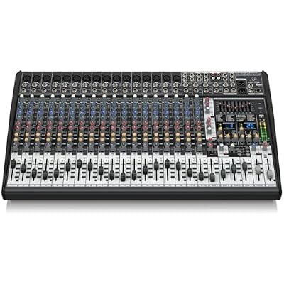 Behringer EURODESK SX2442FX Ultra-Low Noise Design 24-Input 4-Bus Studio/Live Mixer with XENYX Mic Preamplifiers, British EQ and Dual Multi-FX Processor