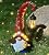 Vovkokc Gnome Garden Decor Statue - Solar Lantern Christmas Gnomes Decorations for Yard with Succulent and 6 LED Lights Outdoor Decoration for Patio