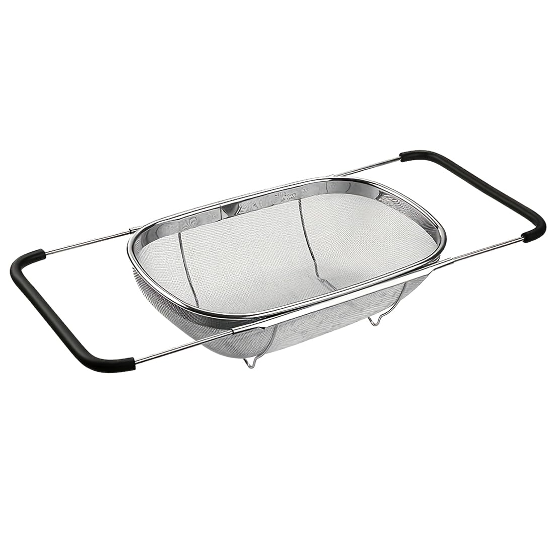 Vjsujehgy Kitchen Tool Set-Adjustable Stainless Steel Sink Strainer and Fruit Vegetable Washing Basket-Multifunctional