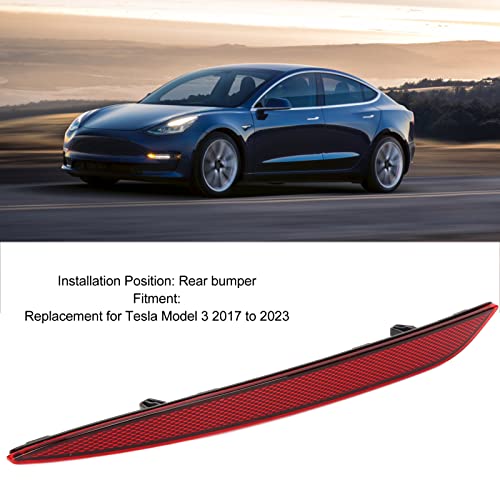 Rear Bumper Reflector for 2017 to 2023, Red Lens Car Tail Reflector Light, Rear Bumper Lights Replacement for (Left 26565 6FV0A) by Dpofirs - Used condition - Image 3