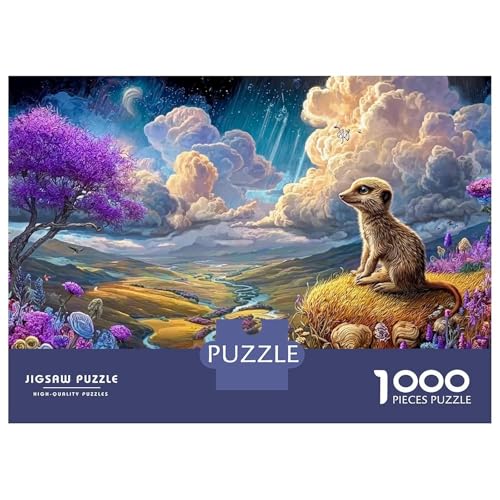 Rompecabezas de 1000 piezas para adultos diseño Elefante Colorido de 52x38 cm 2