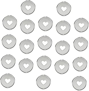 BUTIFULSIC 20 Peças De Fichário De Buraco De Cogumelo Anéis De Fichário De Folhas Soltas Fichários De 15 Polegadas Fichário De 3 Anéis Fichário De Coração Discos De Encadernação De