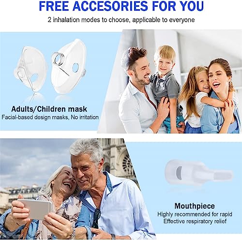 Meowyn Ultrasonic Mesh Nebulizer, Usb-C Rechargeable Nebulizer Machine For Adults And Kids, Super Quiet Portable Nebulizer For Kids, Efficient Atomization, Less Residues, Adjustable Working Mode #TOP6