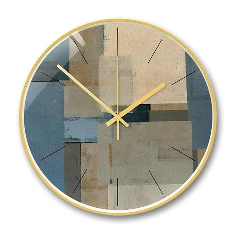 Horloge murale style nordique XJBTBA 14 pouces pour décoration salon