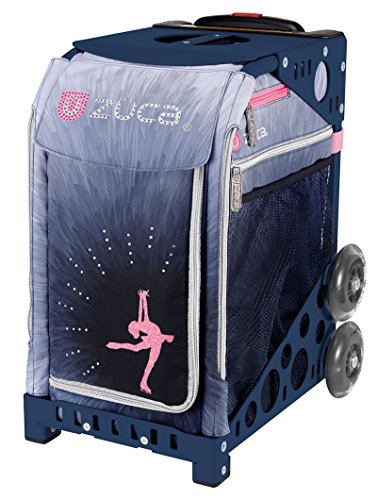 ZUCA Ice Dreamz Lux - Bolsa Deportiva y Marco Azul Marino con Ruedas Intermitentes, Blue, Talla única, Duradera